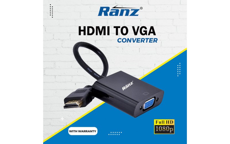 Ranz Hdmi To Vga Male To Female Converter